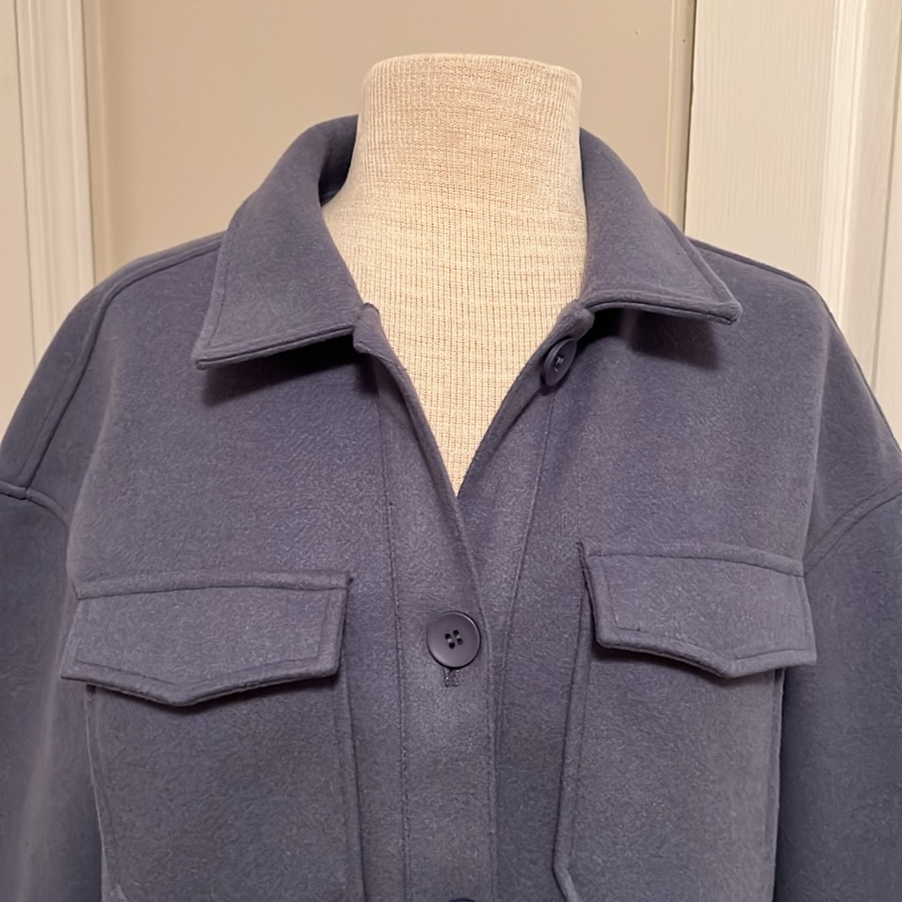 Avec Les Filles Women’s French Blue Mid-weight Vintage Jacket Size Medium